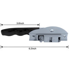 EXCELFU handle installed on awning arm showing stable operation benefit