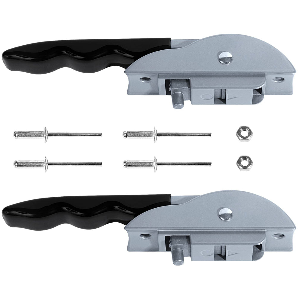 EXCELFU two handles with hardware laid out showing ready-to-install convenience