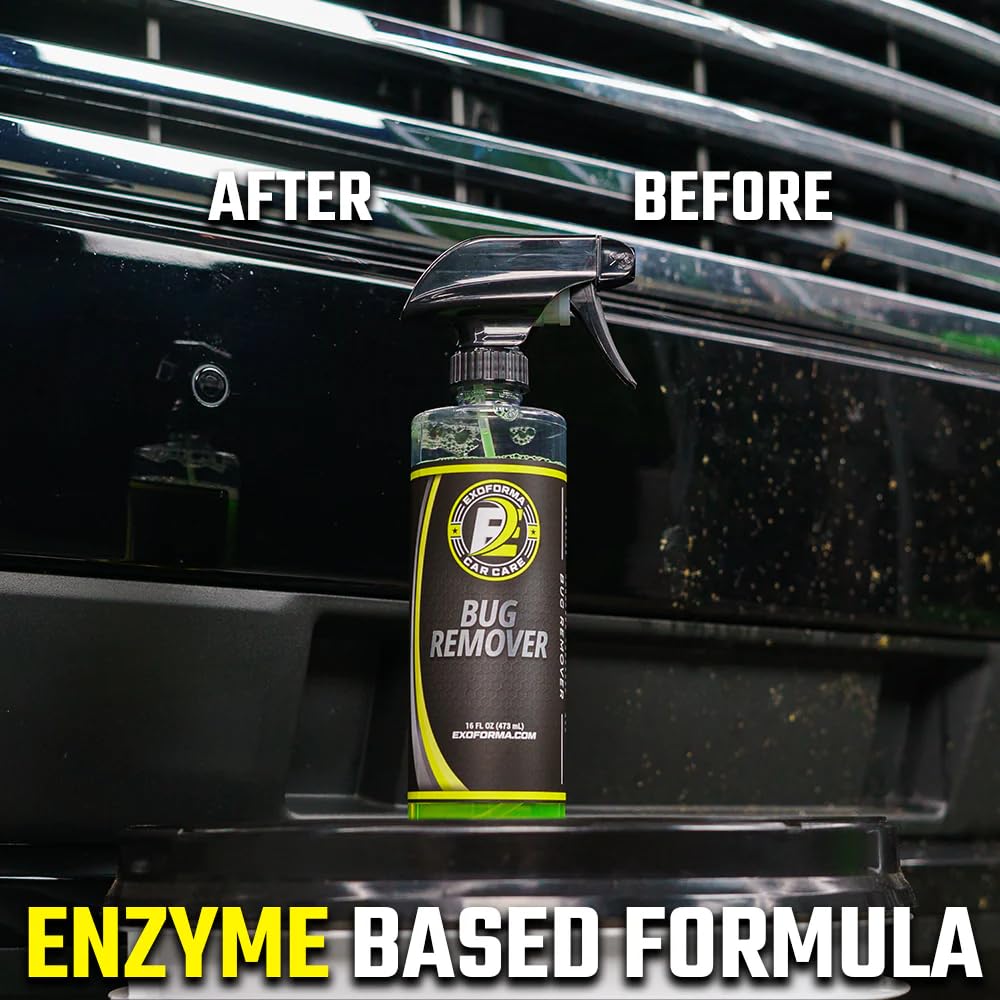 ExoForma before and after car hood benefit of stain removal