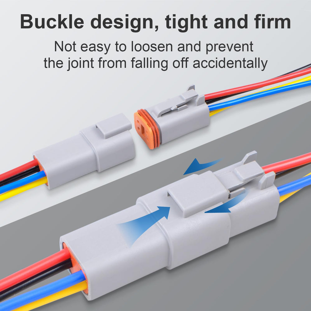 Exqutoo heat-shrink tubes included for insulated, tidy joints
