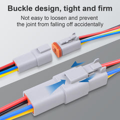 Exqutoo heat-shrink tubes included for insulated, tidy joints