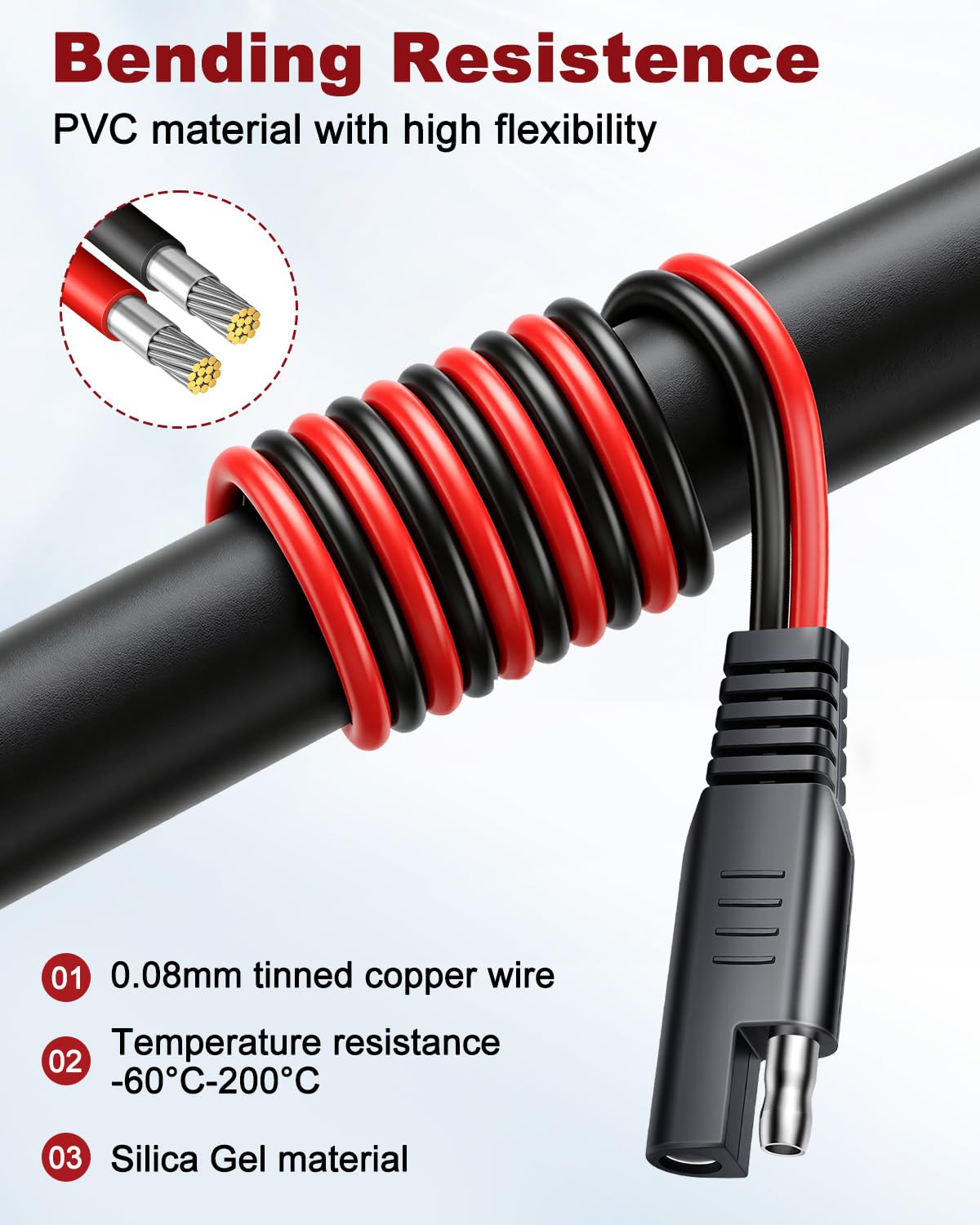 EXTRACTME cable holder detail showing organized cable storage and cleaner bike lines