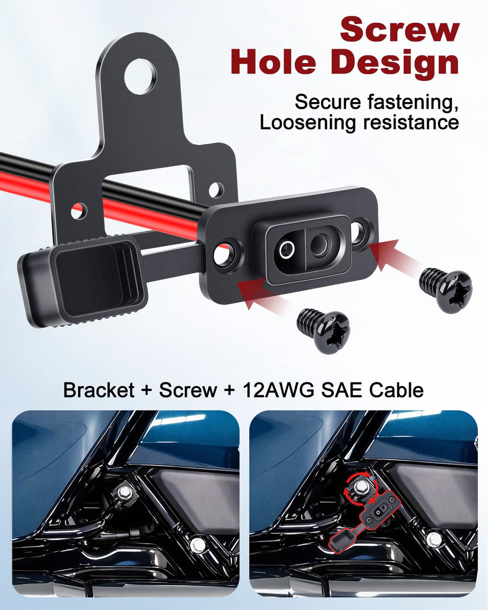 EXTRACTME no-drill install view demonstrating easy fit without damaging Harley panels