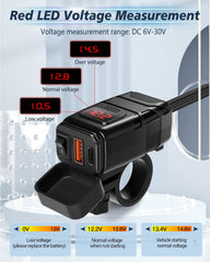 EXTRACTME USB ports and label detail showing PD and QC markings for fast charging benefit