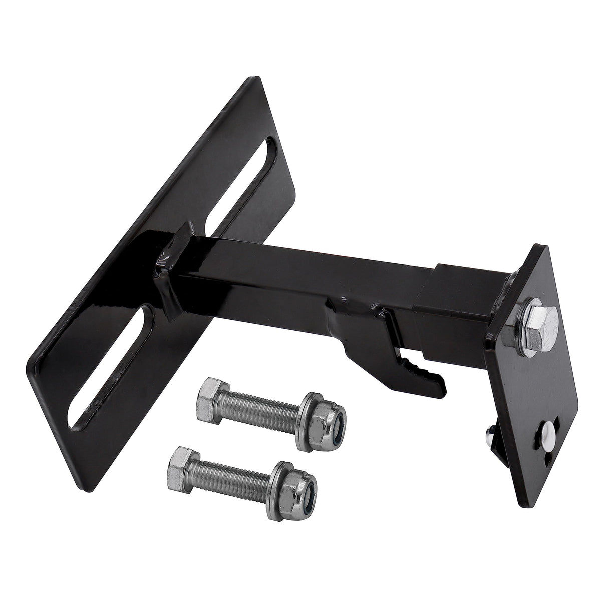Extreme Max front view of bracket showing mounting holes and compact design for secure storage