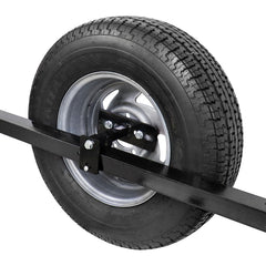 Extreme Max carrier mounted on trailer showing real-world fit and saved ground clearance