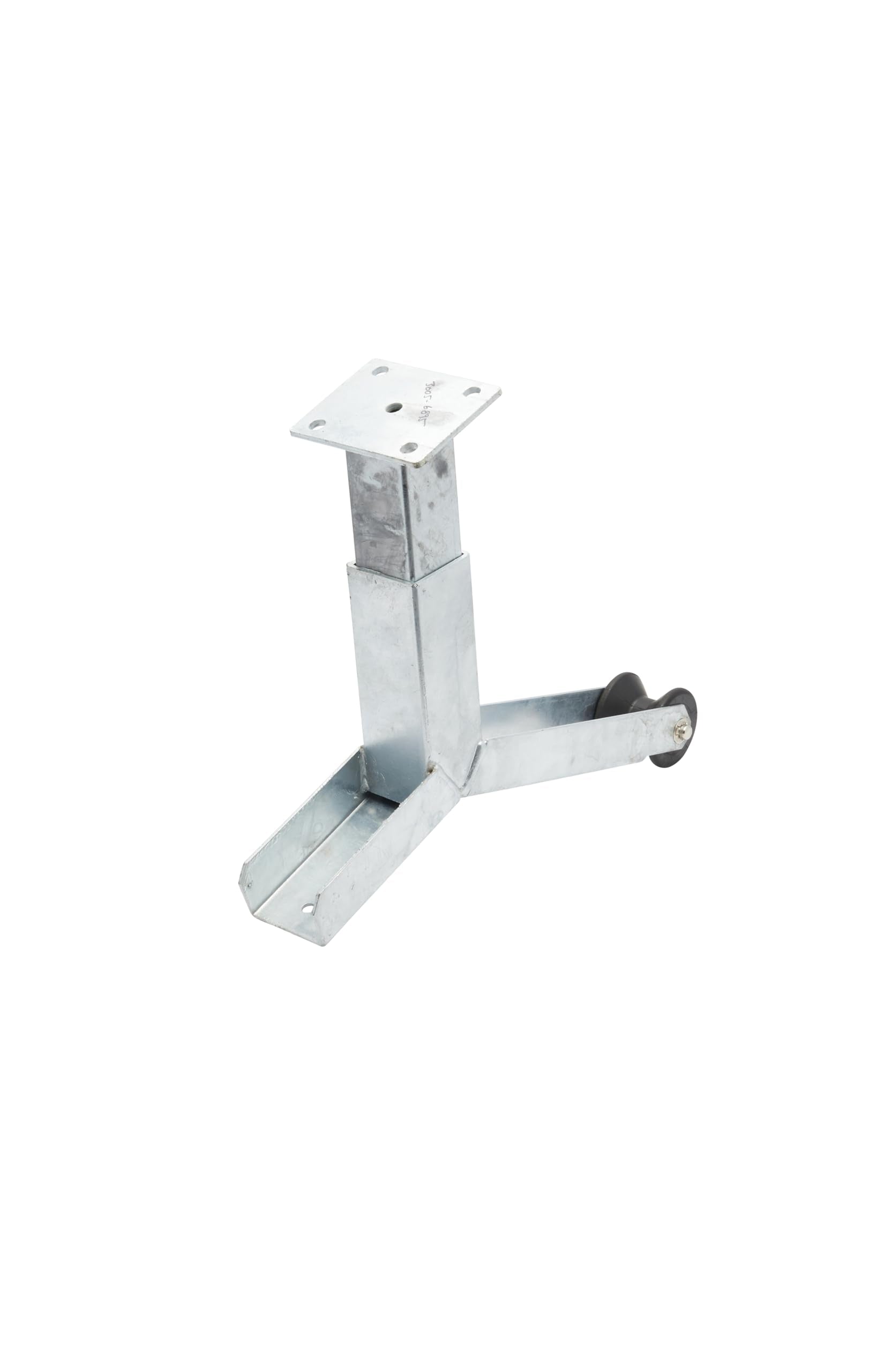 Extreme Max winch stand next to tape measure showing height range and scale