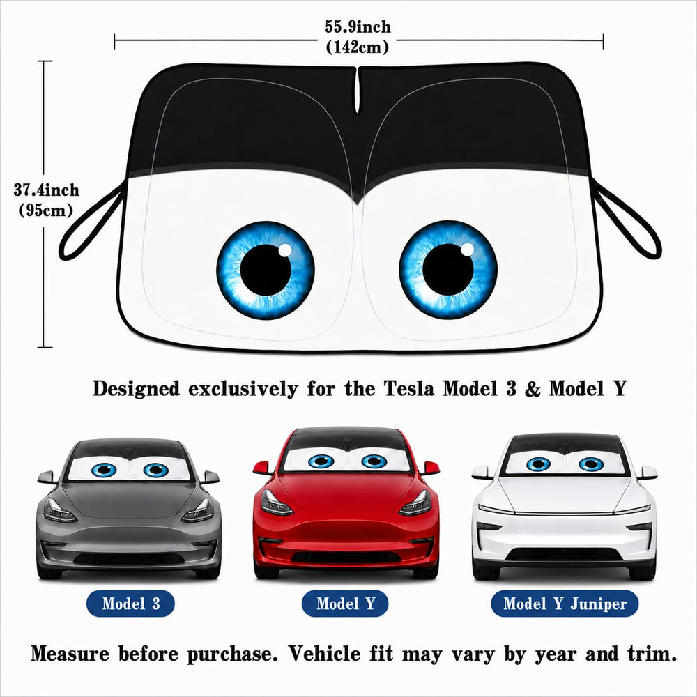 eygeufg fitted inside a Model Y showing precise custom fit benefit
