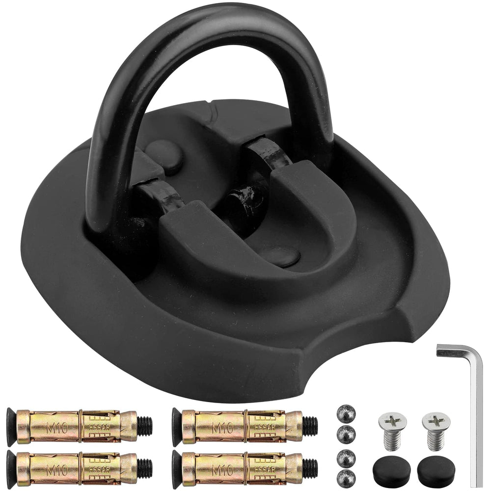 EYPINS anchor front view showing sturdy alloy-steel loop and base, offering reliable security