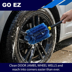 EZ Detail go brush cleaning brake caliper reaching tight spaces effectively
