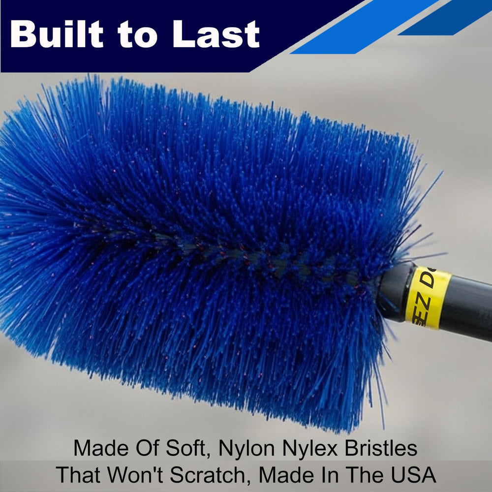 EZ Detail go brush held in hand showing size and ergonomic control for detailers