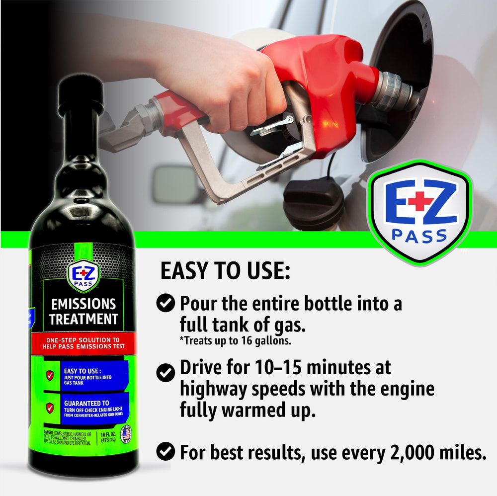 EZ PASS illustration of formula flow through exhaust and catalyst, aiding performance