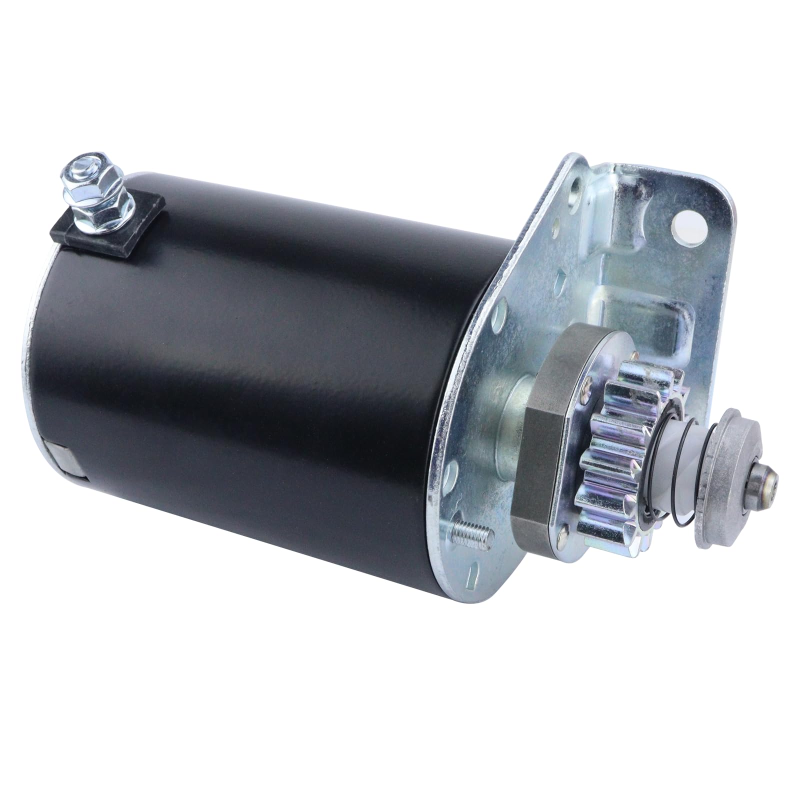 Ezamintaly starter installed on a riding mower demonstrating correct placement