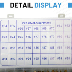 EZAPEX organized compartments with labeled sizes for quick selection during tuning