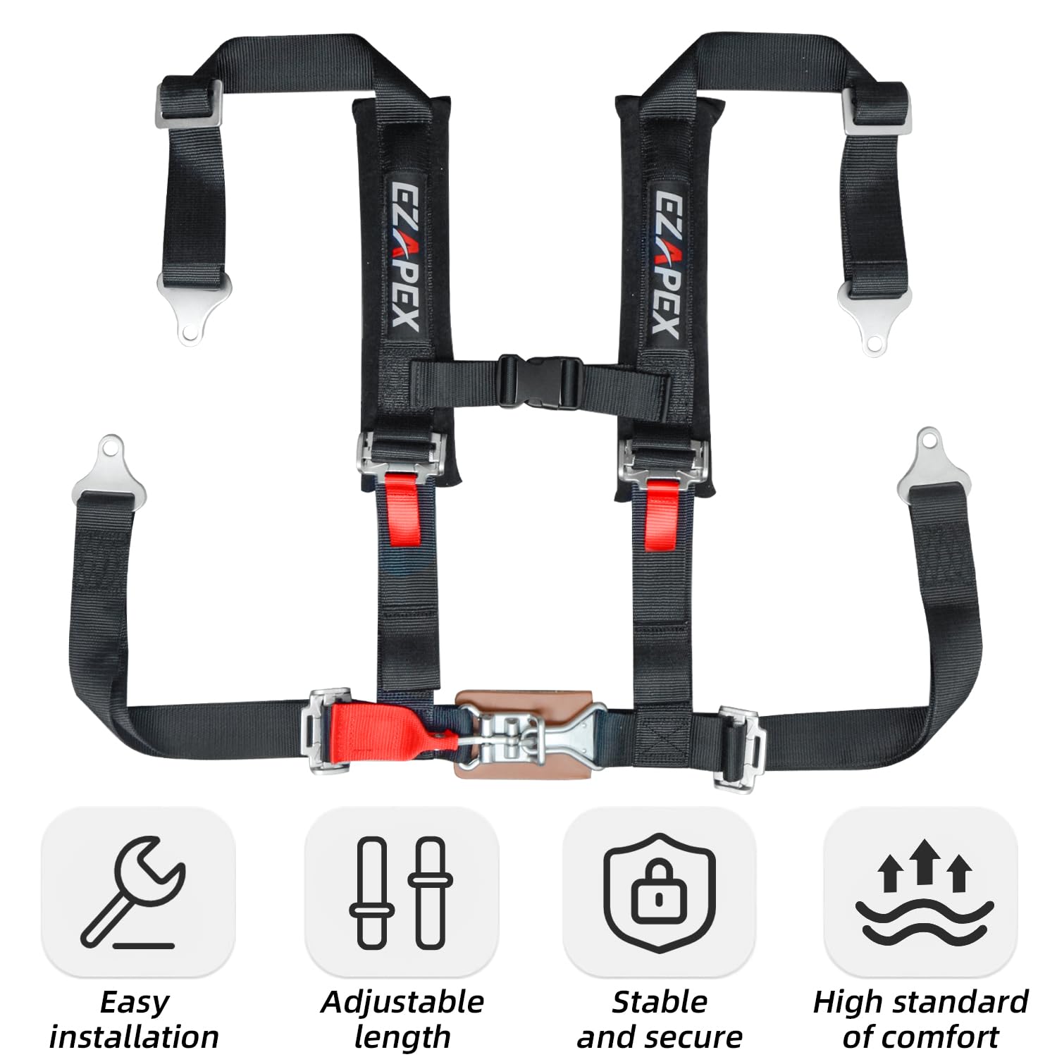EZAPEX 2-inch webbing and reinforced stitching detail for lasting strength