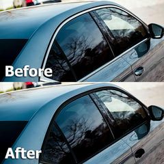 EZAUTO WRAP film being heated to conform around a curved trim edge for fit