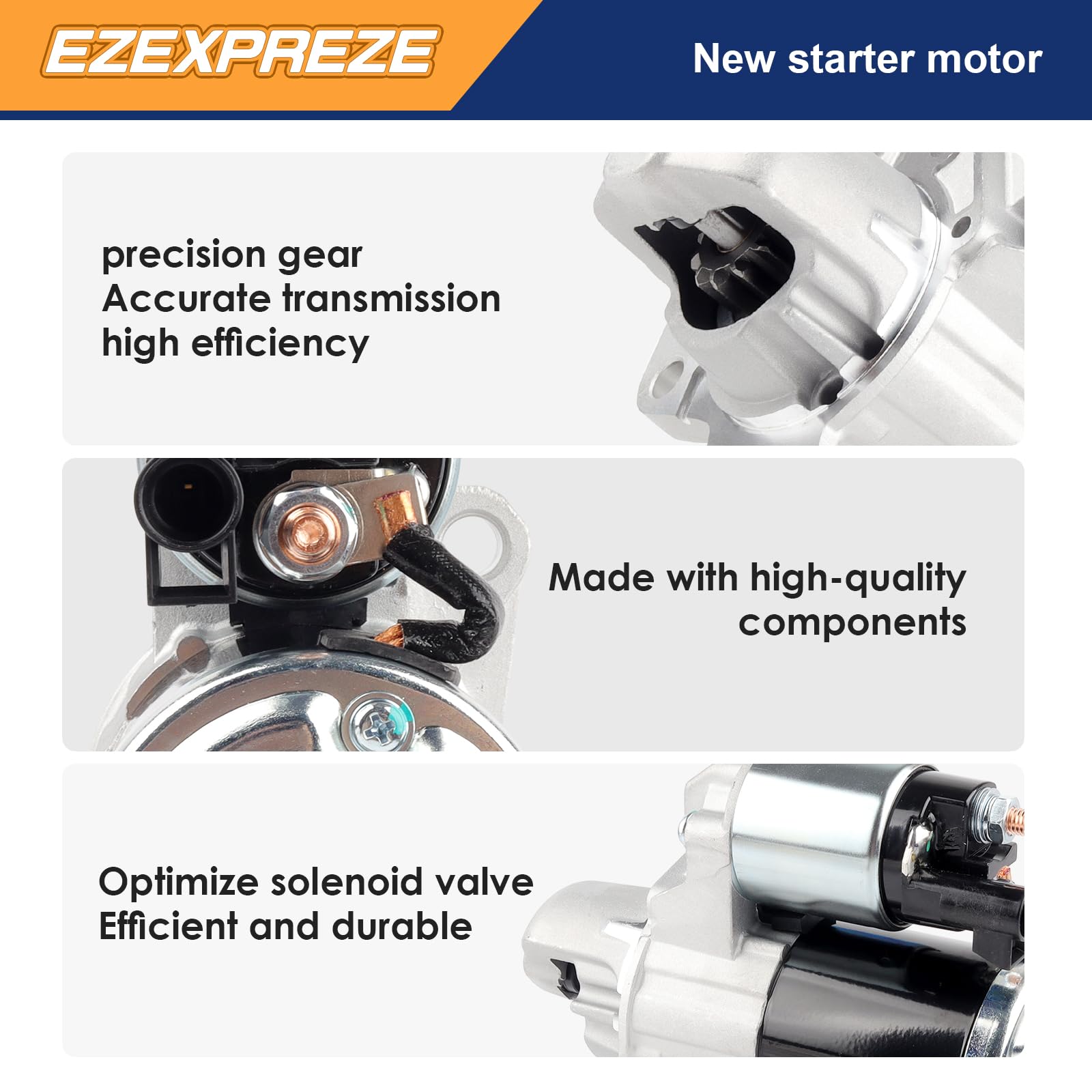 E EZEXPREZE starter electrical connector detail for secure reliable connection
