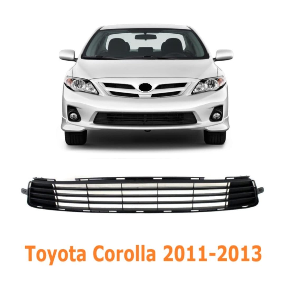 EzMech grille on Corolla in driveway illustrating refreshed front end