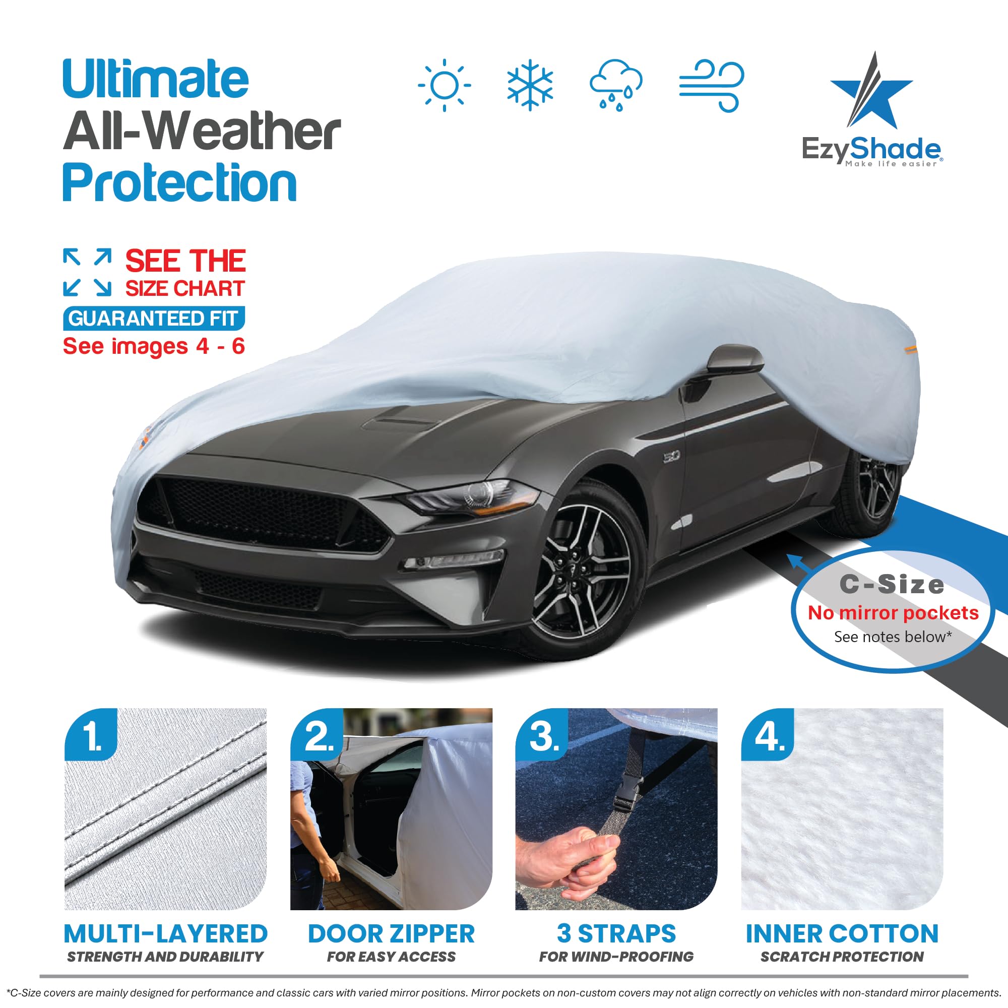 EzyShade fabric close-up displaying multi-layer texture and water resistance