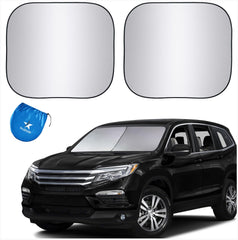 EzyShade large front view showing full windshield coverage and protection