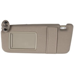 Ezzy Auto left driver sun visor front view showing fit and beige finish