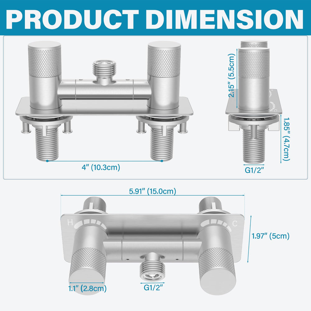 F-pianwe extended 48mm threaded shank for easier DIY installation