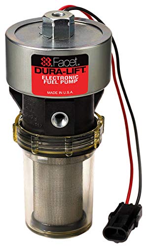 Facet Dura-Lift 40285 front view showing pump body and ports, durable design and easy mounting
