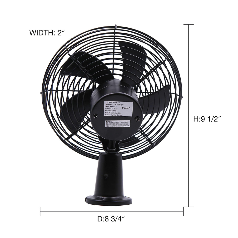 Facon side profile with three-way switch visible for quick speed control