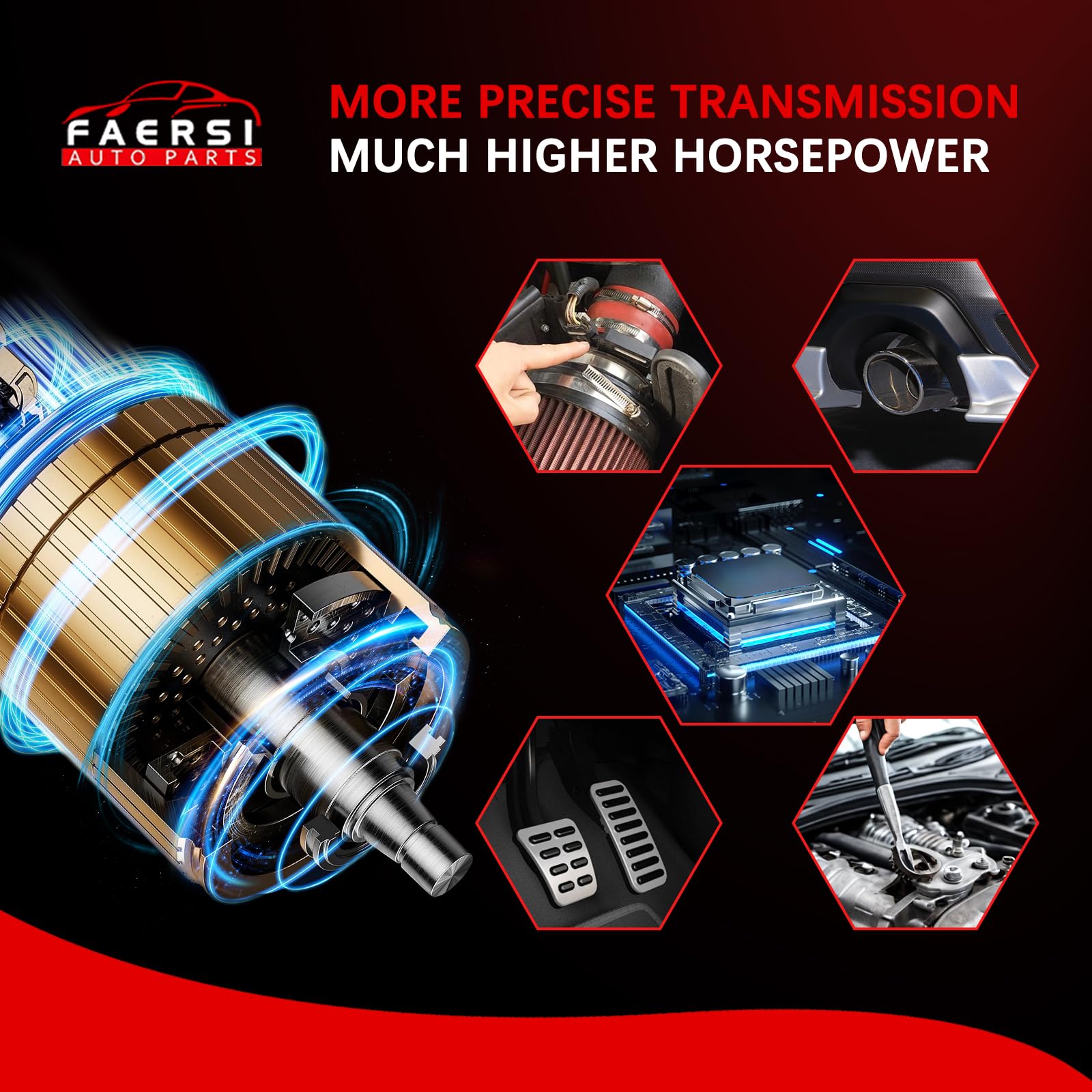 FAERSI MAF installed in engine bay restoring accurate airflow readings