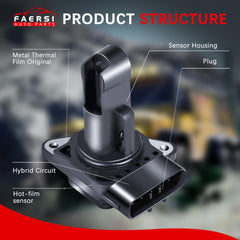 FAERSI MAF installed in engine bay demonstrating correct positioning and compatibility