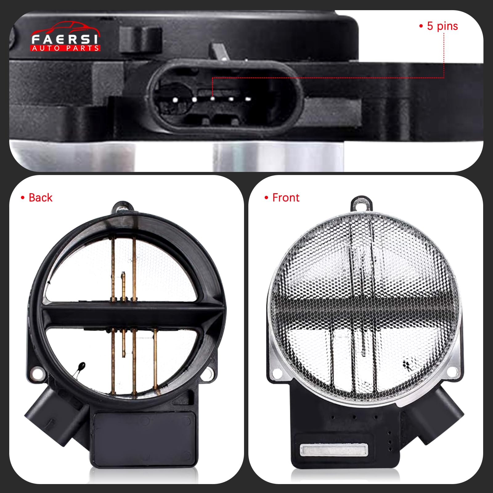 FAERSI MAF size and scale comparison showing compact fit for tight spaces