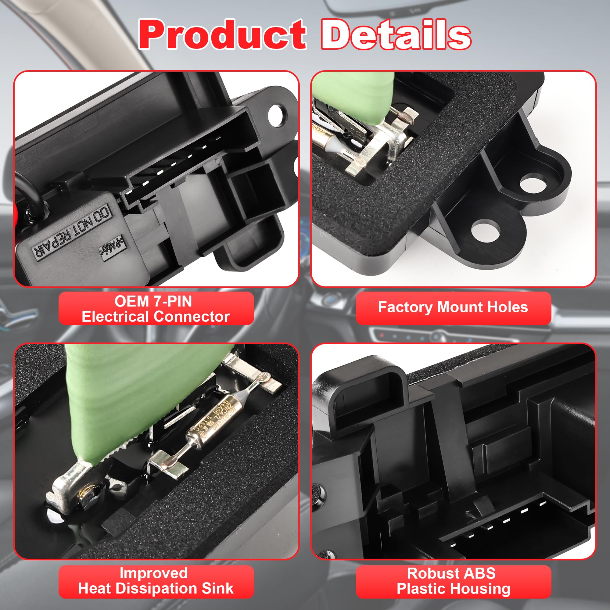 FAERSI detail of mounting tabs showing bolt holes for easy install