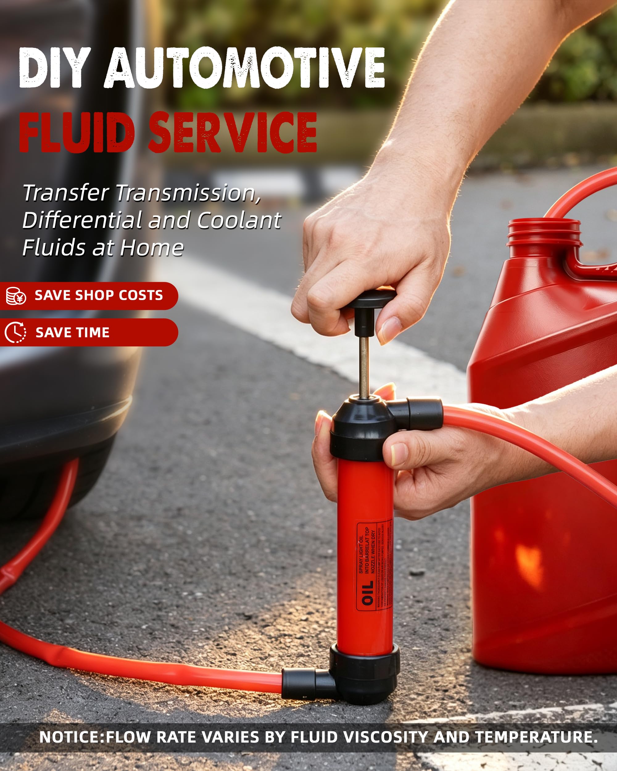 FAITIO pump in use on generator illustrating quick fuel transfer without power