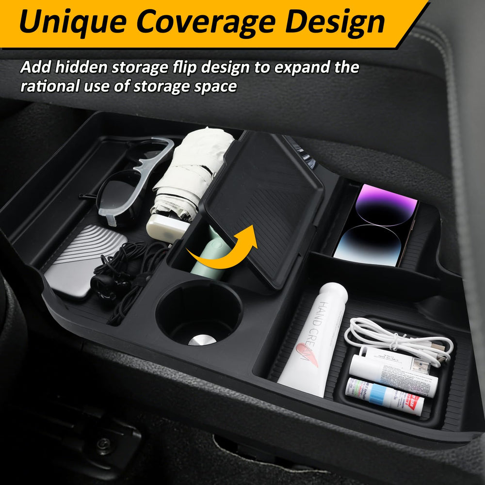 Falafa cup holder with drink demonstrating secure beverage storage