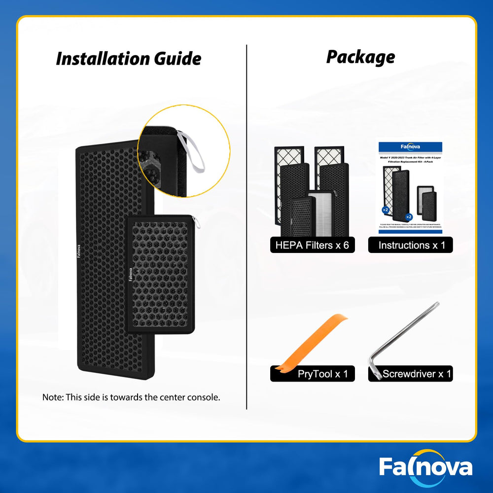 Falnova activated carbon layer macro view demonstrating odor and VOC reduction