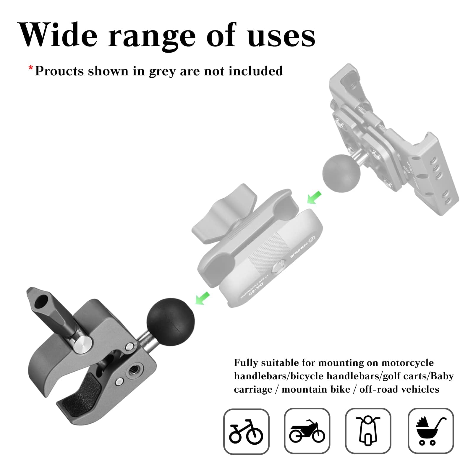 FANAUE size comparison beside ruler showing compatible rail diameter range
