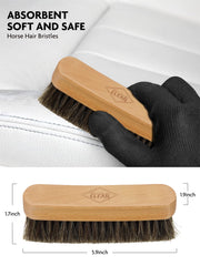 fantasticlean horse hair leather brush closeup protecting perforated seats
