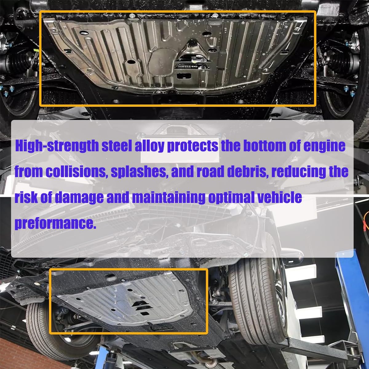 FANXIN mounted under a Civic showing correct alignment and protection