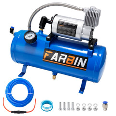 FARBIN front view of mounted compressor showing compact size and easy fit