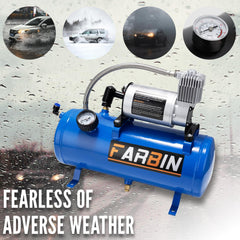 FARBIN installed under truck bed showing compact scale and secure mounting