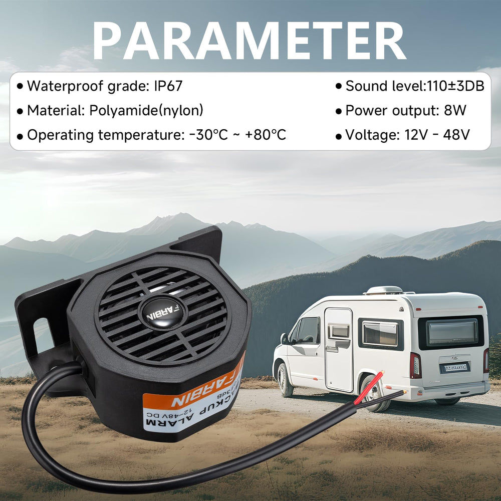 FARBIN close-up of waterproof housing highlighting IP67 protection and weather resistance