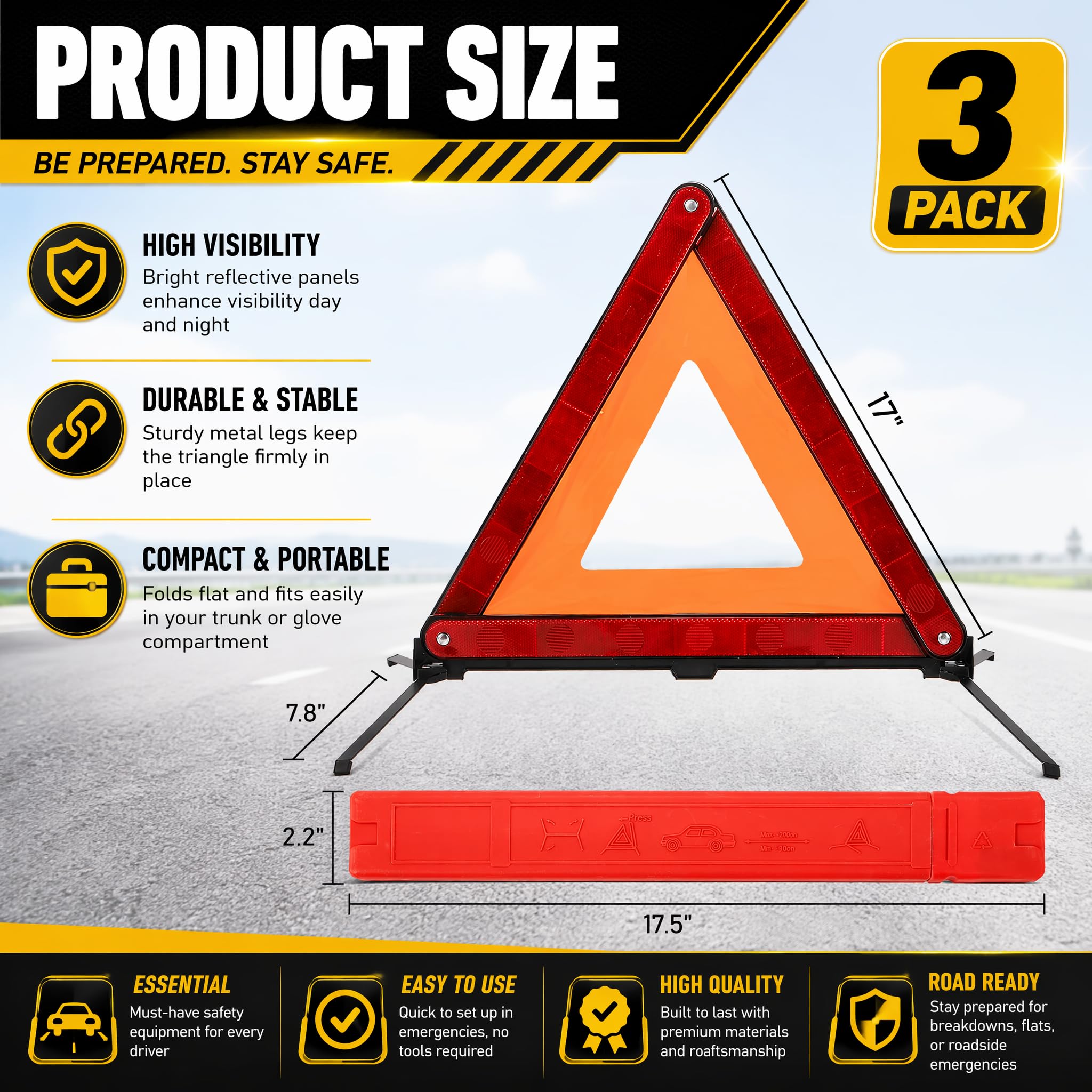Fasmov close-up red reflector improving night visibility for safety