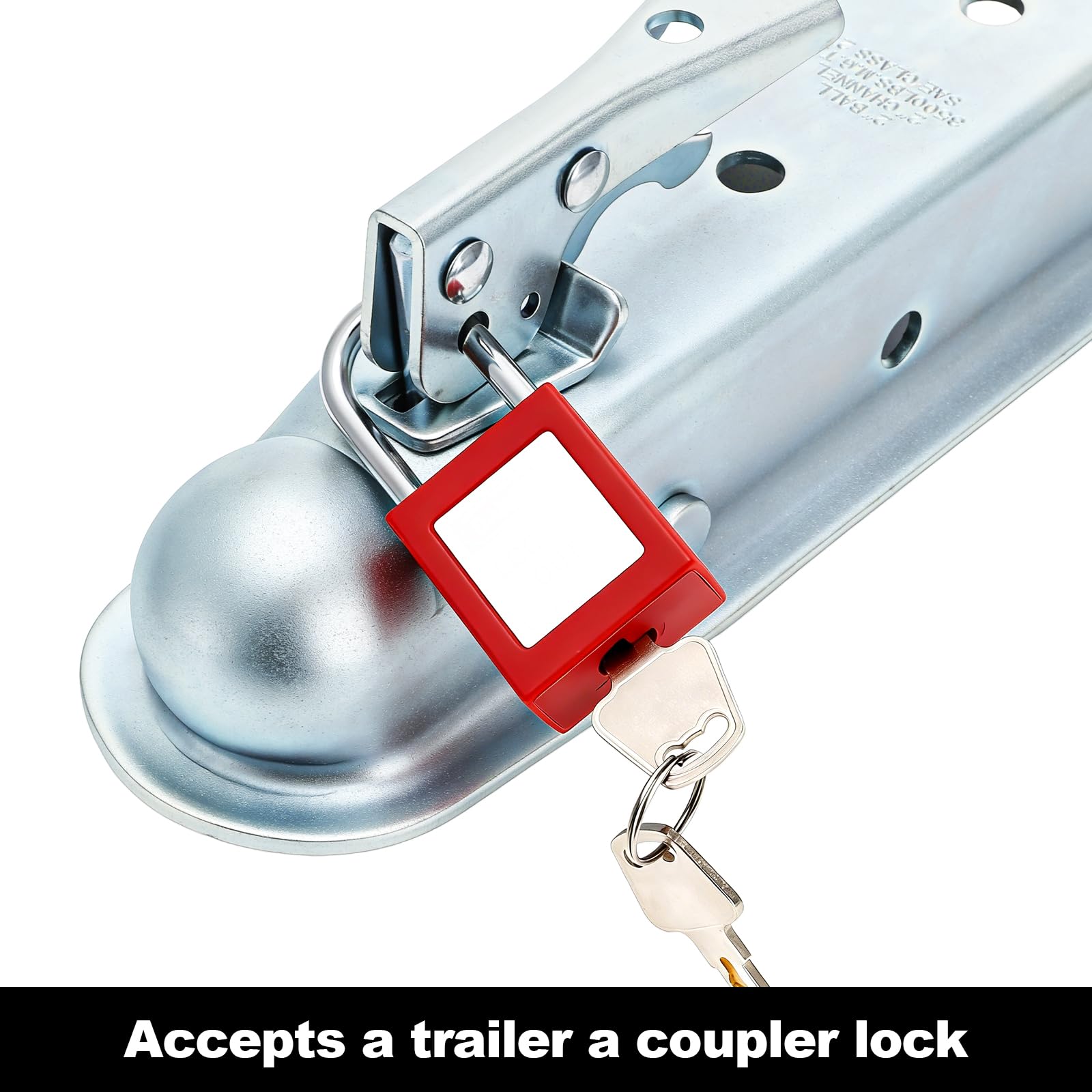 Fasmov coupler mounted on trailer tongue showing straightforward installation