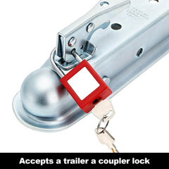 Fasmov coupler mounted on trailer tongue showing straightforward installation