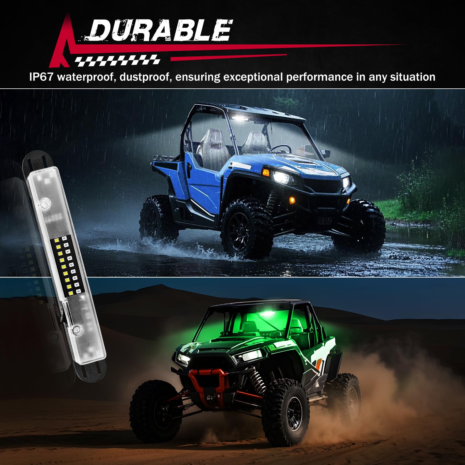 FASTCHOY AUTO dome light in a campsite displaying versatile outdoor lighting use