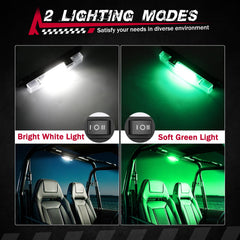 FASTCHOY AUTO mounted on UTV roll bar showing quick hands-free cabin lighting