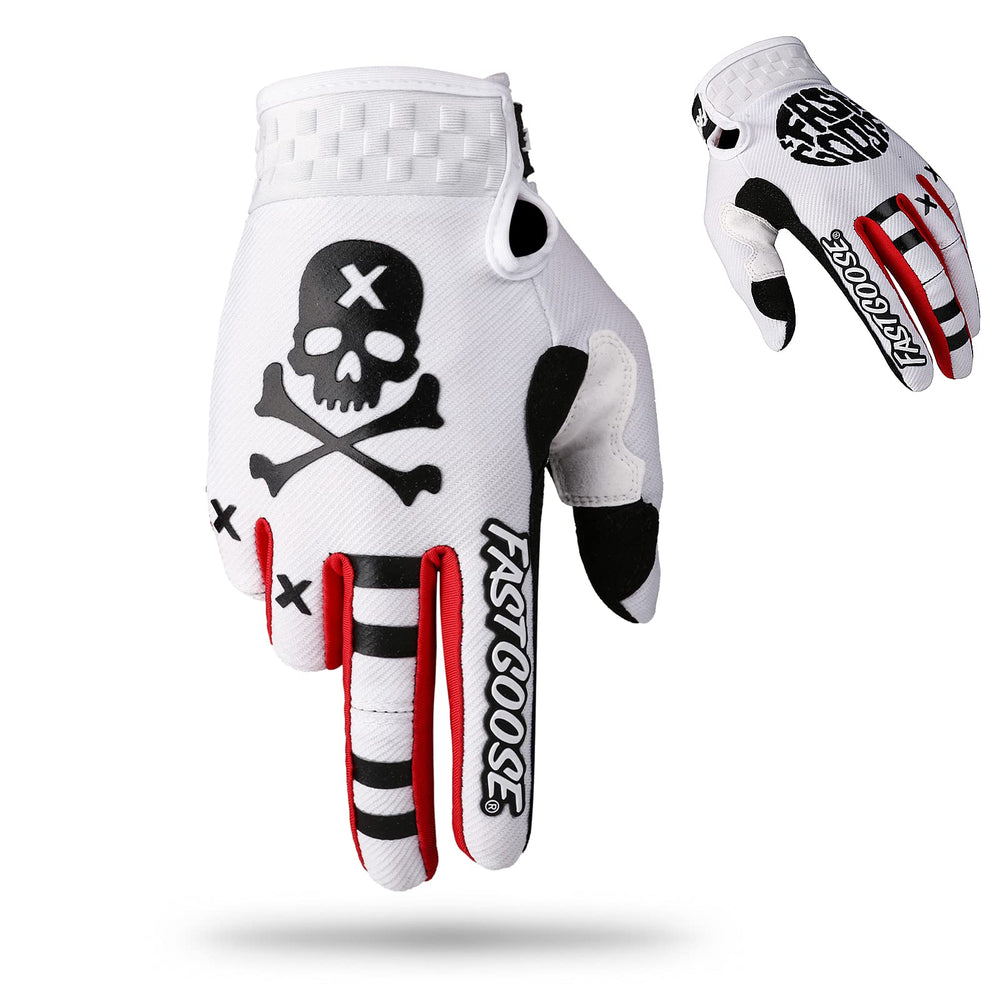 FASTGOOSE front view showing glove pair and packaging, highlights ready-to-use durability