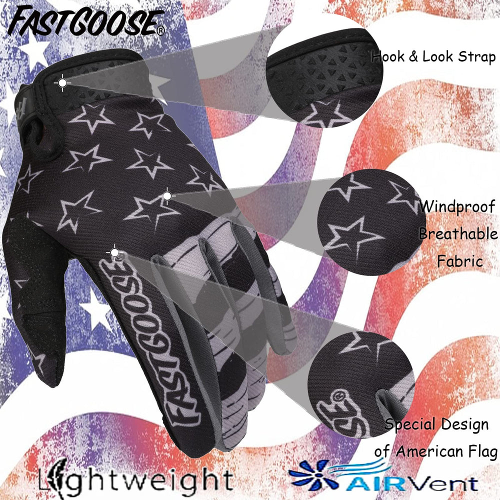FASTGOOSE palm detail highlighting reinforced grip area for better handlebar control