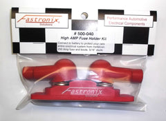 Fastronix fuse holder mounted in engine bay demonstrating secure installation