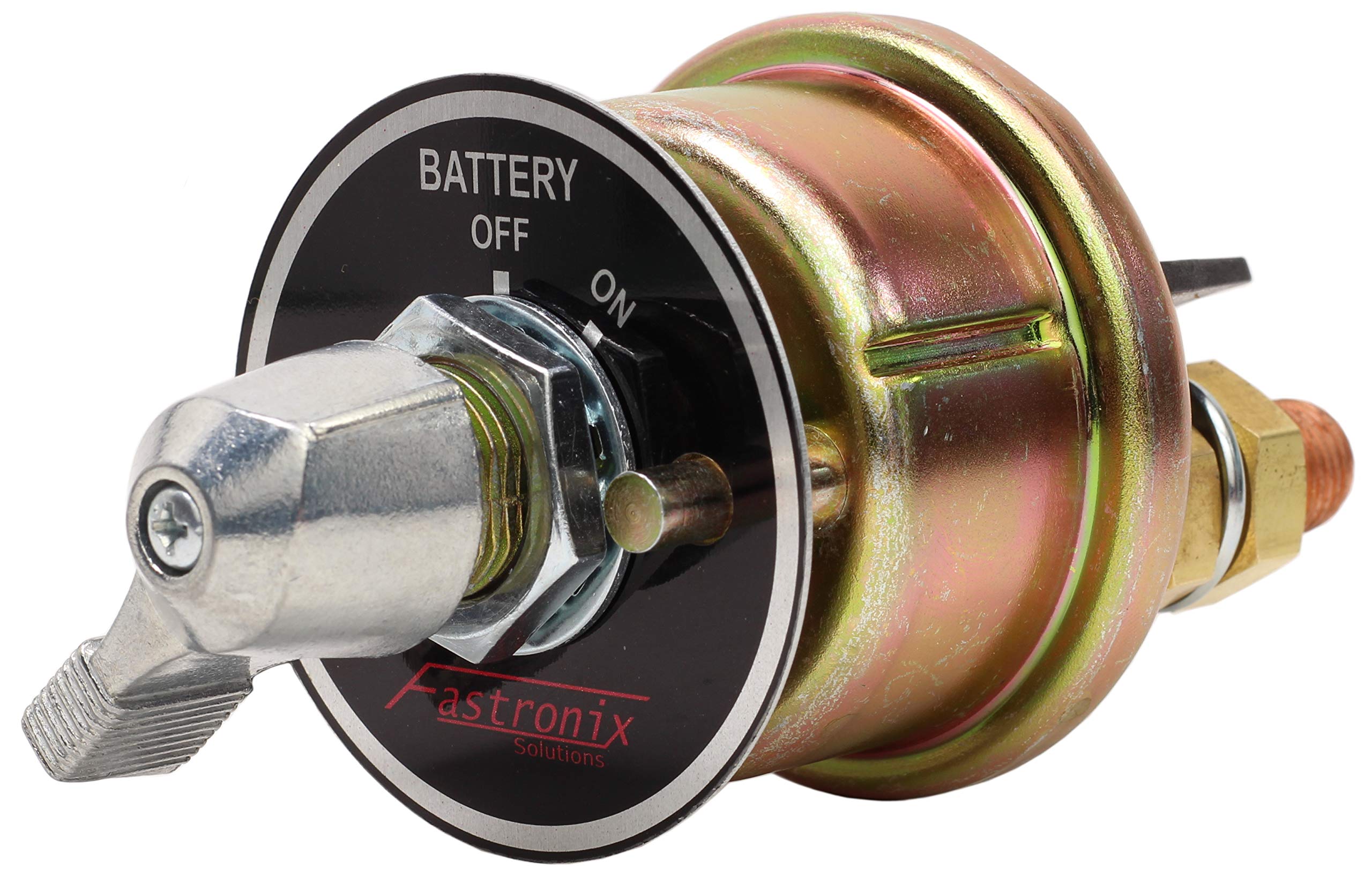 Fastronix front face plate switch showing panel mount and clear labeling, improves control